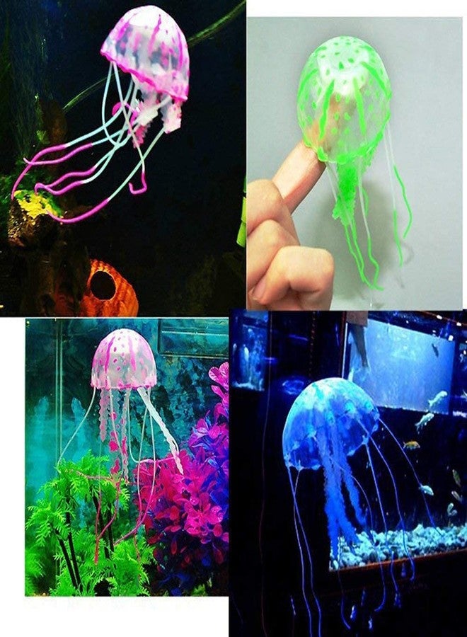 VAYINATO Petzlifeworld Jellyfish Aquarium Decoration Artificial Glowing Effect Fish Tank Ornament (Random Color, 1Pcs) - Image 3
